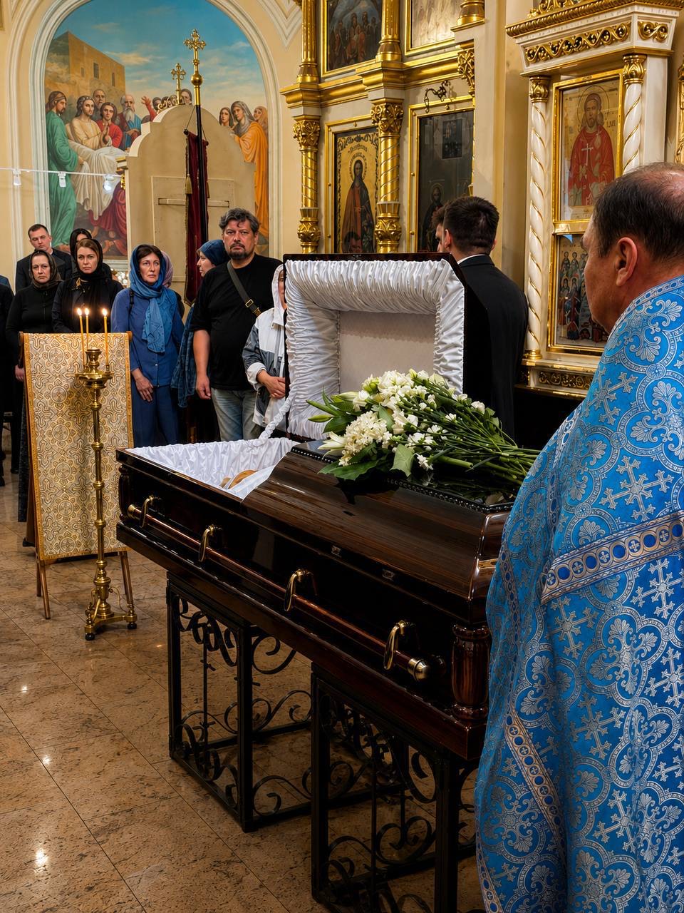 Церемония прощания в православном храме